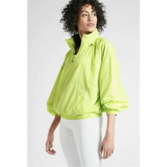Athleta Jackets & Blazers - Athleta Women’s Neon Yellow Lightweight Hoodie - Roomy!